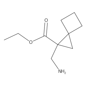 Ethyl 1-(aminomethyl)spiro[2.3]hexane-1-carboxylate结构式