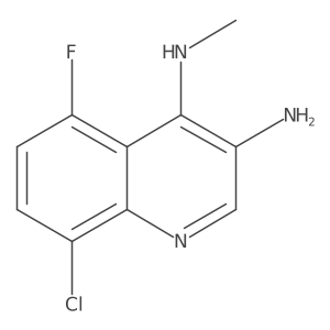 8-chloro-5-fluoro-N4-methylquinoline-3,4-diamine Structure