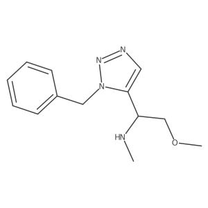 [1-(1-benzyl-1H-1,2,3-triazol-5-yl)-2-methoxyethyl](methyl)amine结构式