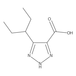 5-(pentan-3-yl)-1H-1,2,3-triazole-4-carboxylic acid Structure