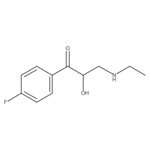3-(Ethylamino)-1-(4-fluorophenyl)-2-hydroxypropan-1-one Structure