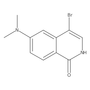 4-Bromo-6-(dimethylamino)-1,2-dihydroisoquinolin-1-one结构式