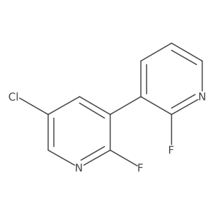 5-Chloro-2-fluoro-3-(2-fluoropyridin-3-yl)pyridine结构式