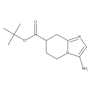 tert-butyl 3-amino-5H,6H,7H,8H-imidazo[1,2-a]pyridine-7-carboxylate Structure