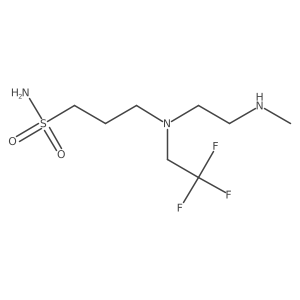 3-{[2-(Methylamino)ethyl](2,2,2-trifluoroethyl)amino}propane-1-sulfonamide Structure