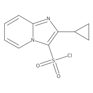 2-Cyclopropylimidazo[1,2-a]pyridine-3-sulfonyl chloride Structure
