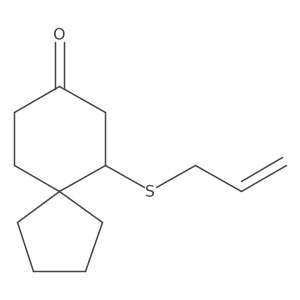 6-(Prop-2-en-1-ylsulfanyl)spiro[4.5]decan-8-one Structure