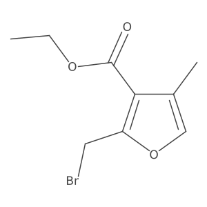 Ethyl 2-(bromomethyl)-4-methylfuran-3-carboxylate Structure