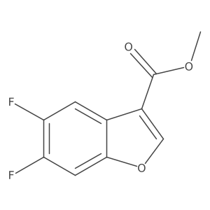 Methyl 5,6-difluoro-1-benzofuran-3-carboxylate Structure
