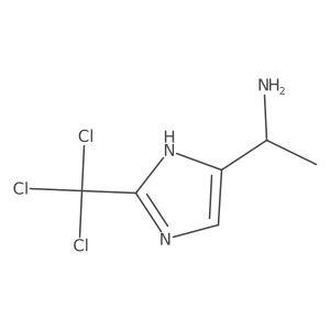 1-[2-(trichloromethyl)-1H-imidazol-4-yl]ethan-1-amine结构式
