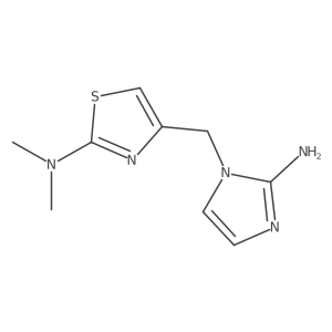 4-[(2-amino-1H-imidazol-1-yl)methyl]-N,N-dimethyl-1,3-thiazol-2-amine Structure