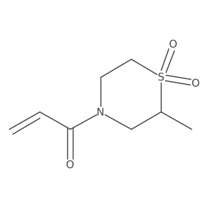 2-Methyl-4-(prop-2-enoyl)-1lambda6-thiomorpholine-1,1-dione结构式