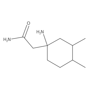 2-(1-Amino-3,4-dimethylcyclohexyl)acetamide Structure