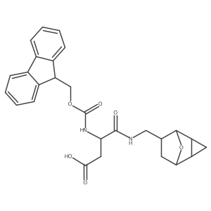 3-({[(9H-fluoren-9-yl)methoxy]carbonyl}amino)-3-[({8-oxatricyclo[3.2.1.0,2,4]octan-6-yl}methyl)carbamoyl]propanoic acid结构式