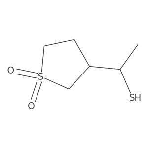 3-(1-Sulfanylethyl)-1lambda6-thiolane-1,1-dione Structure