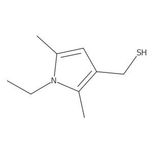 (1-ethyl-2,5-dimethyl-1H-pyrrol-3-yl)methanethiol结构式