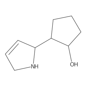 2-(2,5-dihydro-1H-pyrrol-2-yl)cyclopentan-1-ol结构式