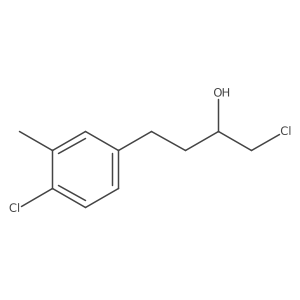 1-Chloro-4-(4-chloro-3-methylphenyl)butan-2-ol结构式