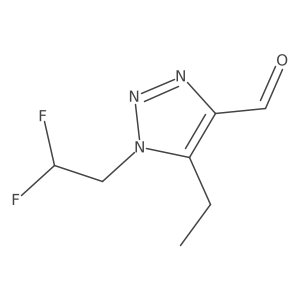 1-(2,2-difluoroethyl)-5-ethyl-1H-1,2,3-triazole-4-carbaldehyde Structure