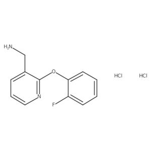 1-[2-(2-Fluorophenoxy)pyridin-3-yl]methanamine dihydrochloride结构式