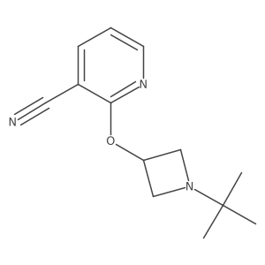 2-[(1-Tert-butylazetidin-3-yl)oxy]pyridine-3-carbonitrile Structure