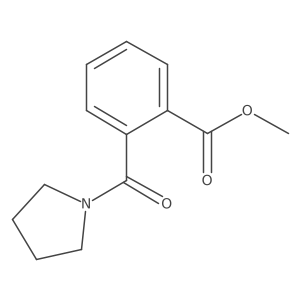 Methyl 2-[(pyrrolidin-1-yl)carbonyl]benzoate Structure