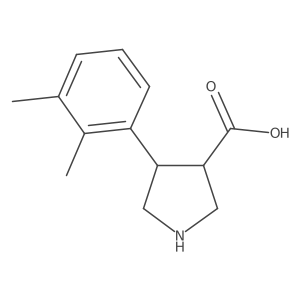 rac-(3R,4S)-4-(2,3-dimethylphenyl)pyrrolidine-3-carboxylic acid Structure