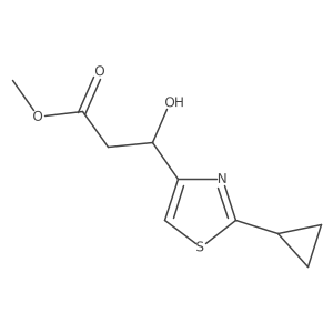 methyl (3S)-3-(2-cyclopropyl-1,3-thiazol-4-yl)-3-hydroxypropanoate Structure