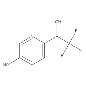 (1S)-1-(5-bromopyridin-2-yl)-2,2,2-trifluoroethan-1-ol Structure