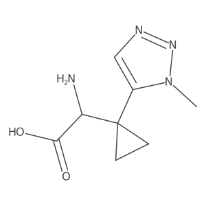 2-amino-2-[1-(1-methyl-1H-1,2,3-triazol-5-yl)cyclopropyl]acetic acid结构式