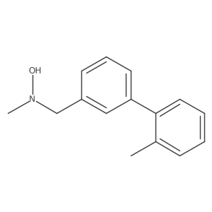 N-methyl-N-{[3-(2-methylphenyl)phenyl]methyl}hydroxylamine结构式
