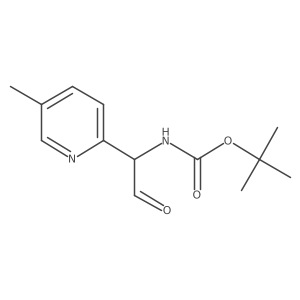tert-butyl N-[1-(5-methylpyridin-2-yl)-2-oxoethyl]carbamate Structure