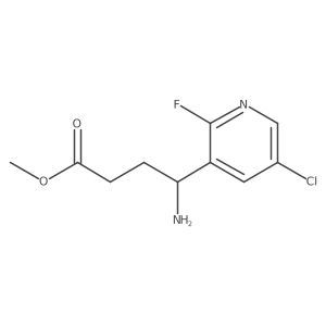 Methyl 4-amino-4-(5-chloro-2-fluoropyridin-3-yl)butanoate Structure