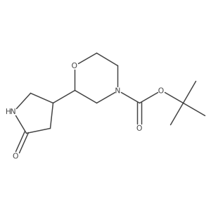 Tert-butyl 2-(5-oxopyrrolidin-3-yl)morpholine-4-carboxylate Structure