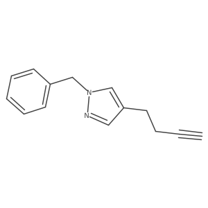1-benzyl-4-(but-3-yn-1-yl)-1H-pyrazole Structure