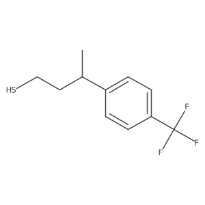 3-[4-(Trifluoromethyl)phenyl]butane-1-thiol结构式