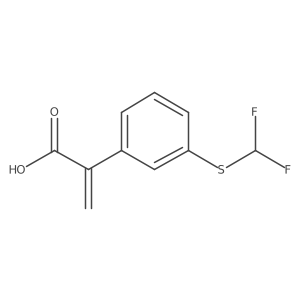 2-{3-[(Difluoromethyl)sulfanyl]phenyl}prop-2-enoic acid结构式