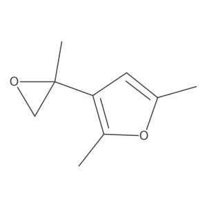2,5-Dimethyl-3-(2-methyloxiran-2-yl)furan结构式