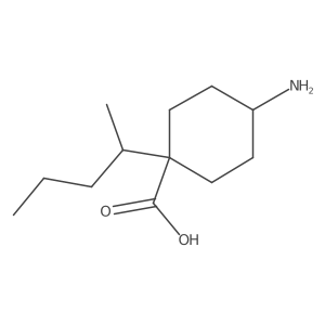 4-Amino-1-(pentan-2-yl)cyclohexane-1-carboxylic acid Structure