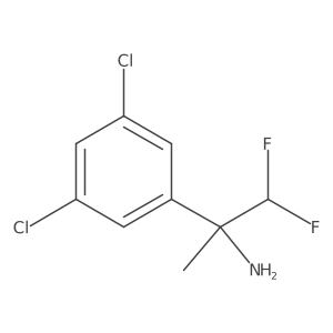 2-(3,5-Dichlorophenyl)-1,1-difluoropropan-2-amine结构式
