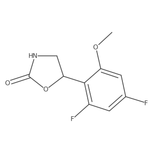 5-(2,4-Difluoro-6-methoxyphenyl)-1,3-oxazolidin-2-one Structure