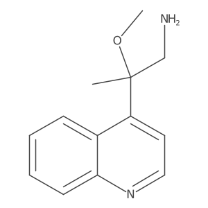 2-Methoxy-2-(quinolin-4-yl)propan-1-amine Structure