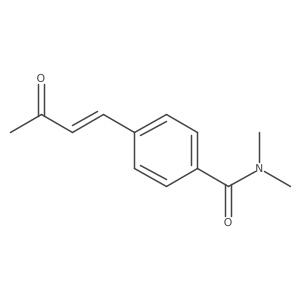 N,N-dimethyl-4-(3-oxobut-1-en-1-yl)benzamide结构式