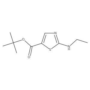 Tert-butyl 2-(ethylamino)-1,3-thiazole-5-carboxylate Structure