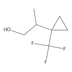 2-[1-(Trifluoromethyl)cyclopropyl]propan-1-ol Structure
