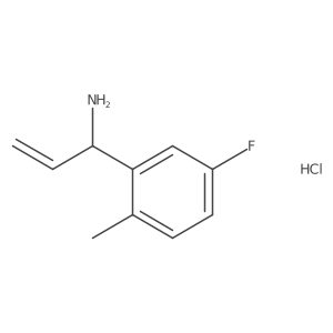 (R)-1-(5-Fluoro-2-methylphenyl)prop-2-EN-1-amine hcl结构式