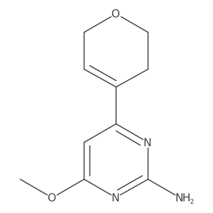 4-(3,6-Dihydro-2H-pyran-4-yl)-6-methoxy-2-pyrimidinamine Structure