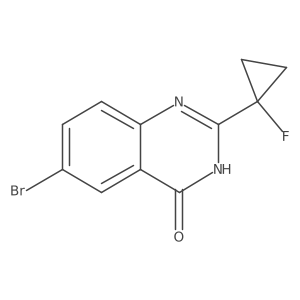 6-Bromo-2-(1-fluorocyclopropyl)quinazolin-4-ol Structure