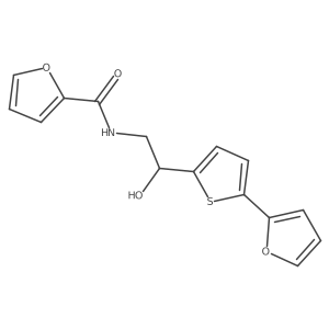 N-{2-[5-(furan-2-yl)thiophen-2-yl]-2-hydroxyethyl}furan-2-carboxamide Structure