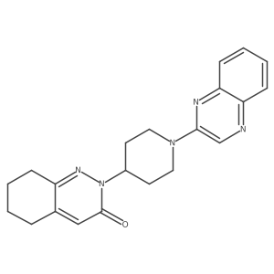 2-[1-(Quinoxalin-2-yl)piperidin-4-yl]-2,3,5,6,7,8-hexahydrocinnolin-3-one Structure